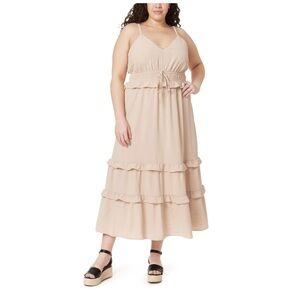 Wallflower Maxine Triangle Top Tiered Maxi Dress